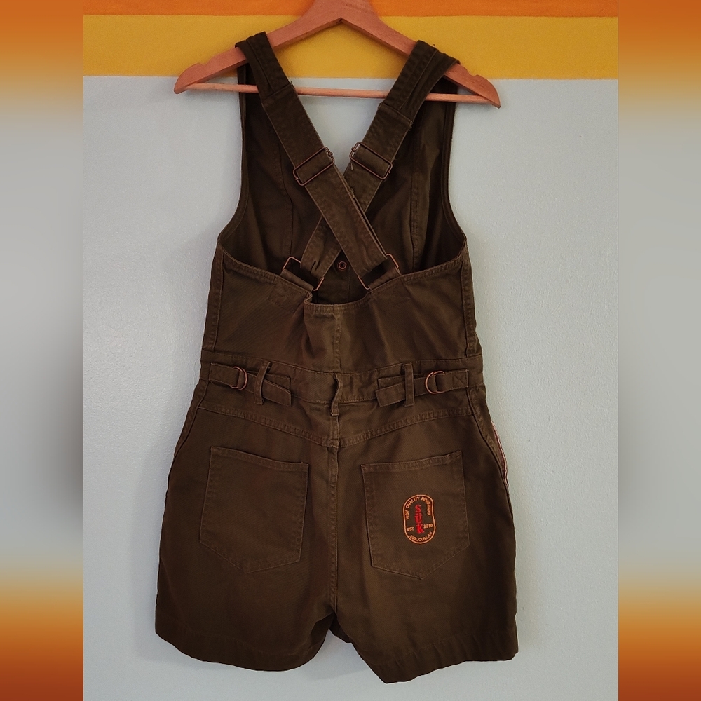 Hunter Green Cropper Roper Suit Romper SÜK Workwear Snap Zip Suk - Picture 4 of 8